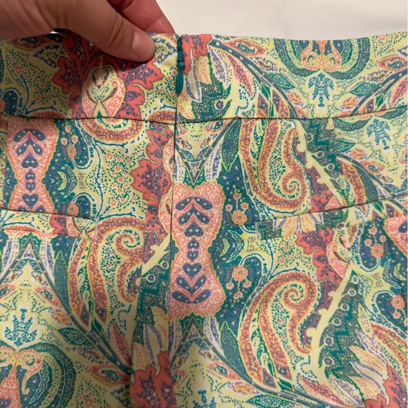 Ann Taylor Madison Paisley Skirt Size 8 - Picture 7 of 13